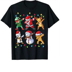 dabbing santa elf friends christmas boys men funny xmas dab png