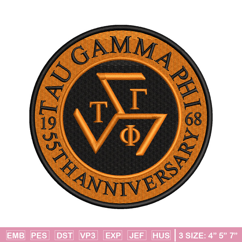Tau Gamma Sigma embroidery design, logo embroidery, embroidery file, logo design, logo shirt, Digital download..jpg