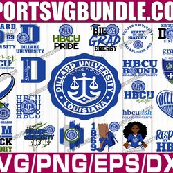 bundle 24 files dillard university football team svg, dillard university svg, hbcu team svg, mega bundle, designs