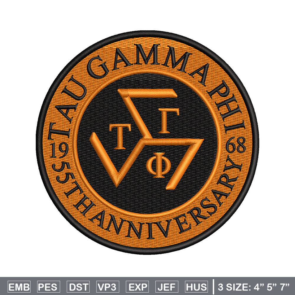 Tau Gamma Sigma embroidery design, logo embroidery, embroidery file, logo design, logo shirt, Digital download..jpg