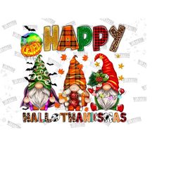happy hallothanksmas gnomes sublimation designs,christmas halloween western gnomes png,happy hallothanksmas,pumpkin, gnomes,digital download