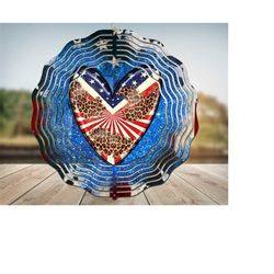 american heart wind spinner sublimation design,heart wind spinner, american wind spinner,amarican png,western wind spinner, digital download