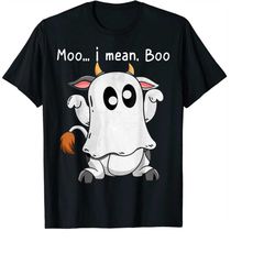 moo i mean boo ghost cow - ghost cow halloween farmer png