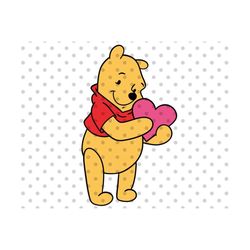 valentine's day svg, tigger svg, winnie svg, love svg