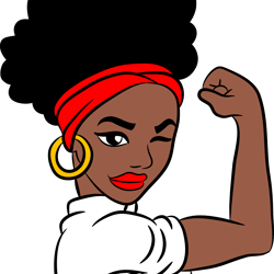 strong black woman svg, black gilr svg, afro woman svg file, afro girl svg, black girl clipart, digital download