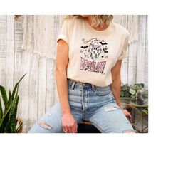 ghost, halloween, cute, halloween shirt, halloween shirts, boho, fall shirt, funny, spooky season, spooky, comfort color
