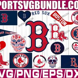 bundle 20 files boston red sox baseball team svg, boston red sox svg, mlb team  svg, mlb svg, png, dxf, eps, jpg