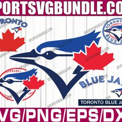 bundle 5 files toronto blue jays baseball team svg,  toronto blue jays svg, mlb team  svg, mlb svg, png, dxf, eps, jpg