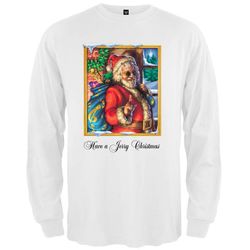 Grateful Dead &8211 Jerry Garcia Christmas White Long Sleeve T-Shirt