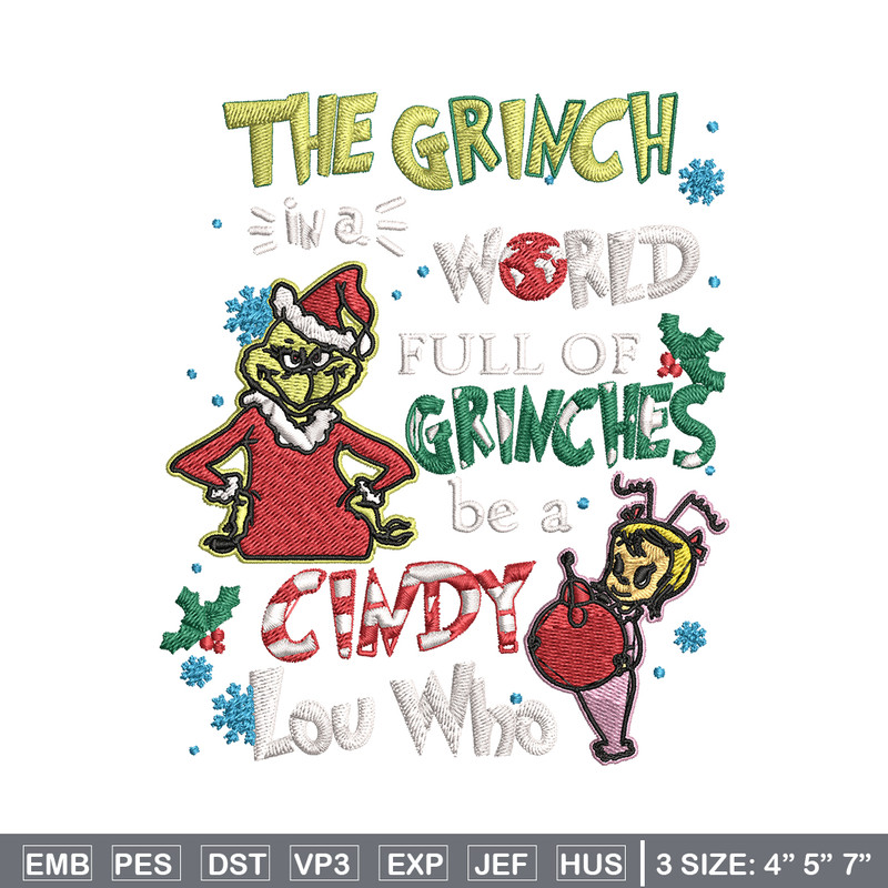 The grinch logo Embroidery design, Grinch christmas Embroidery, Grinch design, Embroidery File, Instant download.jpg