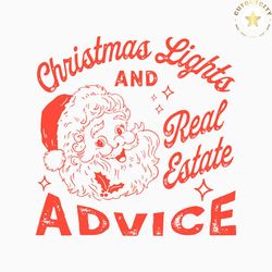 christmas light and real estate advice svg file for cricut