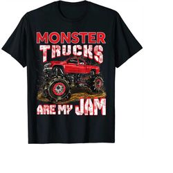 monster truck are my jam for monster truck lovers men & kids png