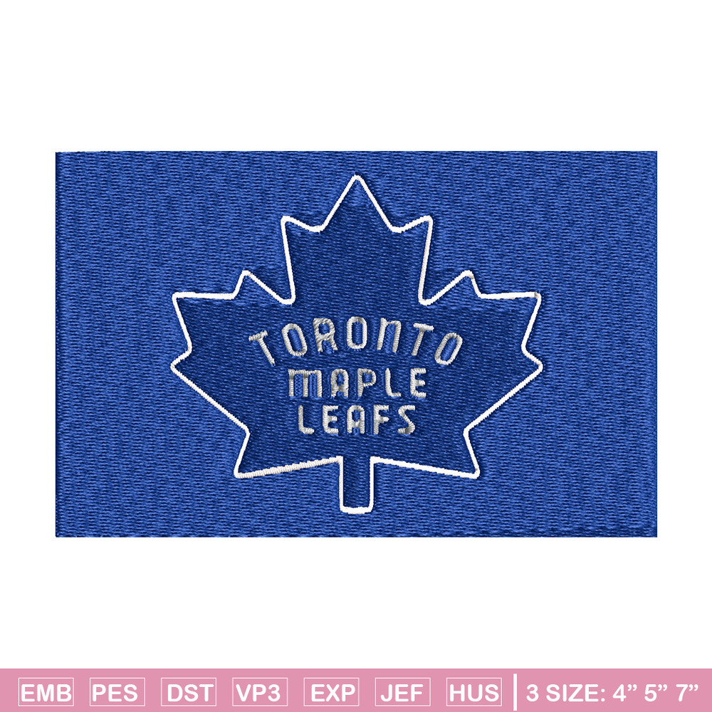 Toronto Maple logo Embroidery, NHL Embroidery, Sport embroidery, Logo Embroidery, NHL Embroidery design..jpg