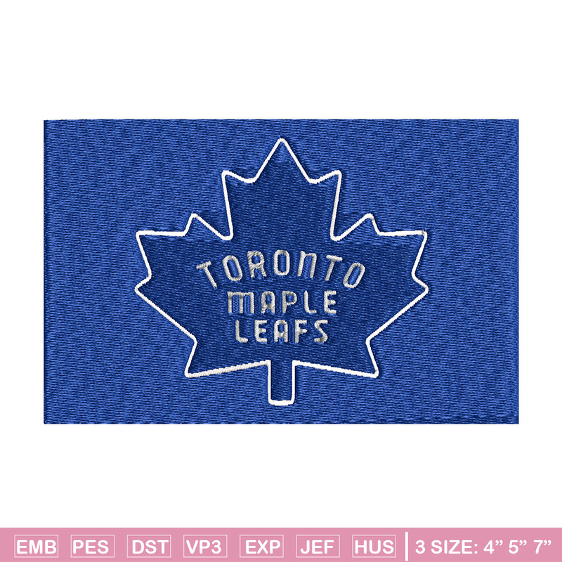 Toronto Maple logo Embroidery, NHL Embroidery, Sport embroidery, Logo Embroidery, NHL Embroidery design..jpg