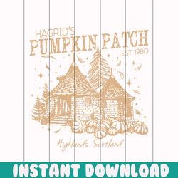hagrids pumpkin patch highlands scotland svg download