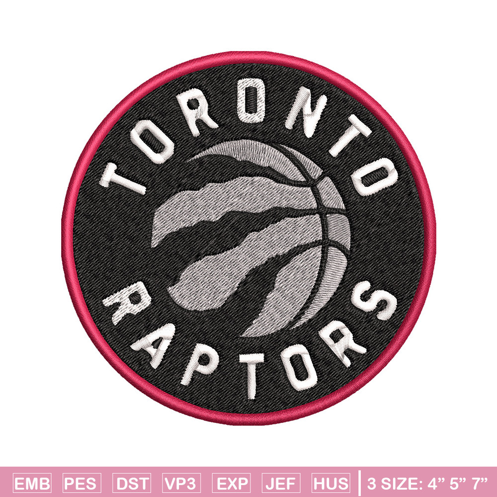 Toronto Raptors logo Embroidery, NBA Embroidery, Sport embroidery, Logo Embroidery, NBA Embroidery design..jpg