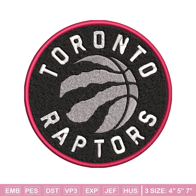 Toronto Raptors logo Embroidery, NBA Embroidery, Sport embroidery, Logo Embroidery, NBA Embroidery design..jpg
