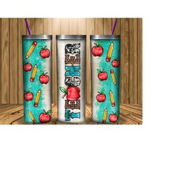 teacher tumbler png, 20oz skinny tumbler sublimation designs, school tumbler, pencil png, apple png, tumbler png,tumbler sublimation designs