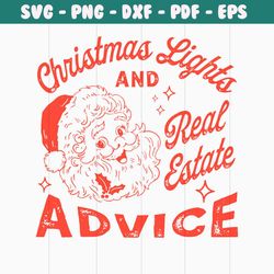 christmas light and real estate advice svg file for cricut