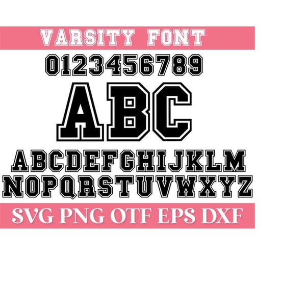 Varsity Font SVG, Jersey Font Svg, Sports SVG Alphabet, Vars | Inspire ...