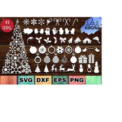 christmas svg bundle, christmas bundle cricut, snowflakes svg, christmas tree svg, christmas ornaments svg, christmas sv