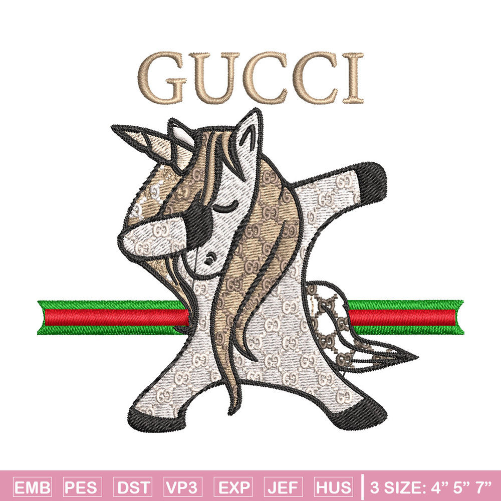 Unicorn gucci Embroidery Design, Gucci Embroidery, Embroidery File, Logo shirt, Sport Embroidery, Digital download..jpg