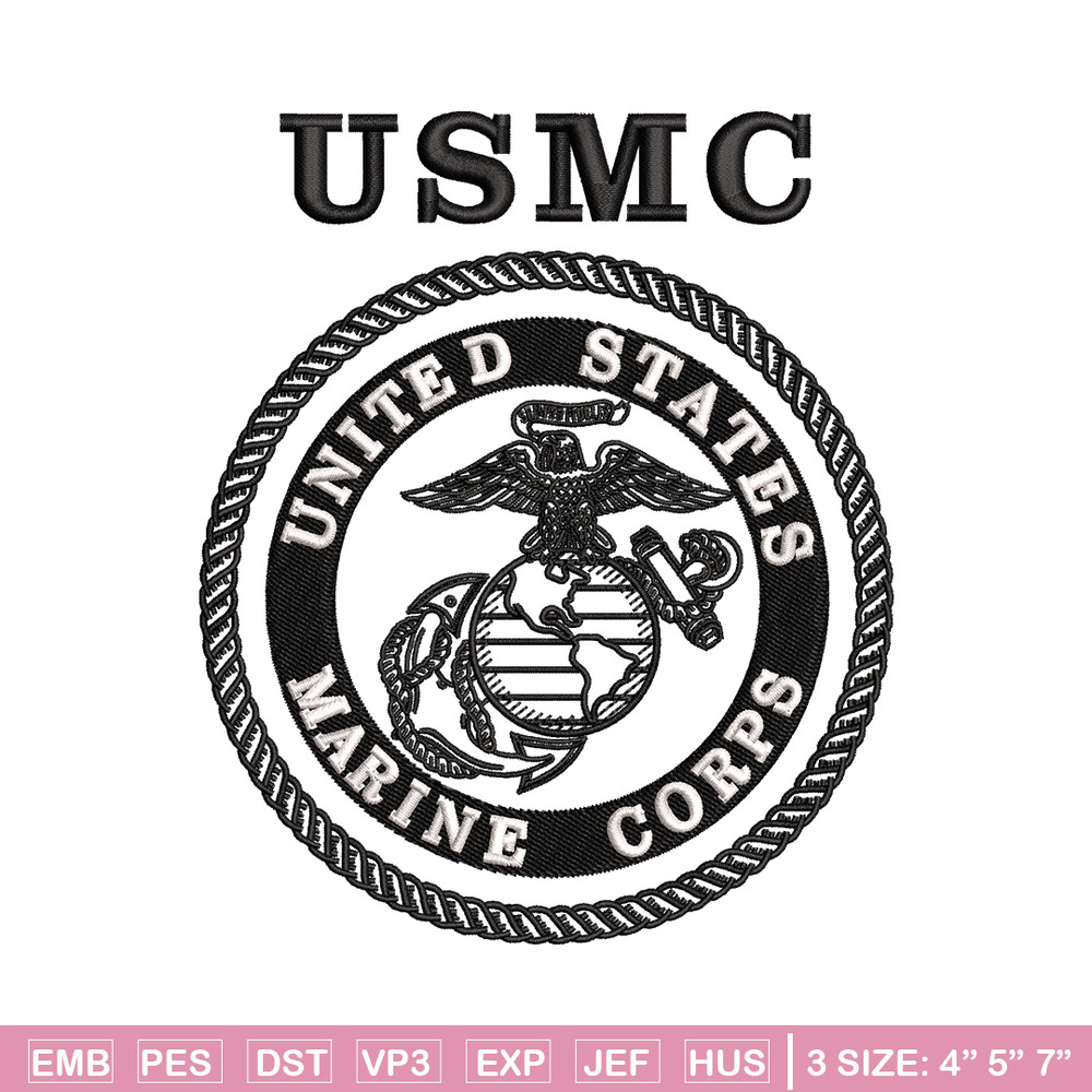 United States Marine Corps embroidery design, logo embroidery, logo design, embroidery file, Digital download..jpg