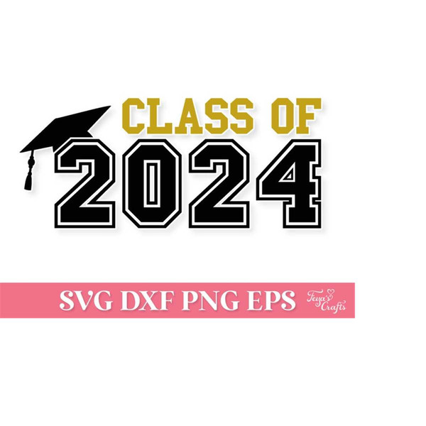 Class of 2024 SVG PNG File, Graduation 2024 SVG, Senior 2024 - Inspire ...