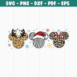 animal kingdom christmas mickey head svg download