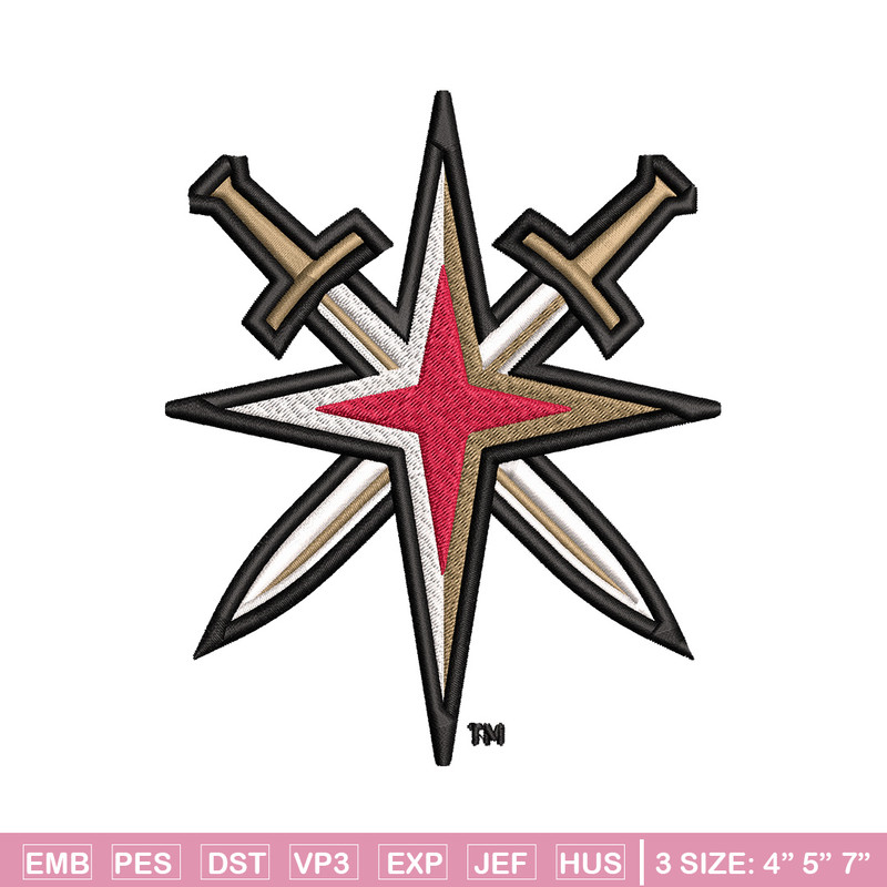 Vegas Golden Knights logo Embroidery, NHL Embroidery, Sport embroidery, Logo Embroidery, NHL Embroidery design.jpg