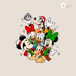 Mickey And Friends Christmas Magic Kingdom Xmas SVG File