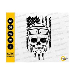 american sailor skull svg | us navy | war veteran | distressed usa flag | cricut silhouette printable clipart vector digital png eps dxf ai
