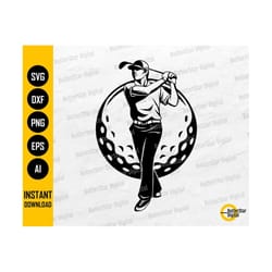 golfer svg | golf svg | golfing t-shirt decals sticker | cricut cutting files silhouette cnc printable clipart vector digital dxf png eps ai