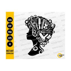 curly hair style svg | hair salon svg | hairdresser hairstylist barber haircut fashion | cutting file clipart vector digital dxf png eps ai