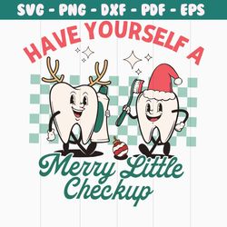 have yourself a merry little checkup svg file for cricut
