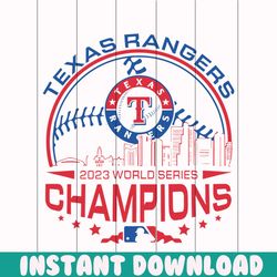 texas rangers 2023 world series champions svg download