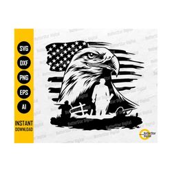 USA Eagle Soldier SVG | US Army Veteran Svg | United States Military Svg | War Svg | Cricut Cut Files Clipart Vector Digital Png Eps Dxf Ai