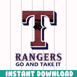 logo texas rangers go and take it svg graphic design file