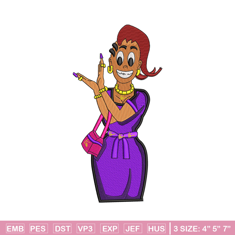 Yike girl embroidery design, Yike girl embroidery, logo design, Logo shirt, embroidery file, Digital download.jpg