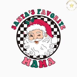 retro santas favorite mama santa christmas svg cricut file