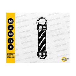 barber pole svg | barbershop vinyl stencil decals graphics | cricut cutting file silhouette printable clipart vector digital dxf png eps ai