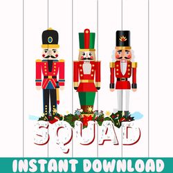 nutcracker squad ladies christmas png sublimation file