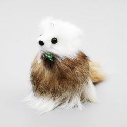 Mouse made of natural fur, body 7 cm, mix colors