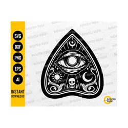 ouija planchette design svg | ouija spirit board game svg | cricut cutting files silhouette printables clipart vector digital dxf png eps ai