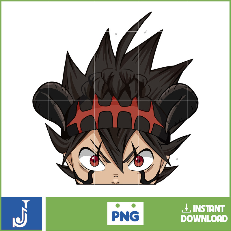 Anime Peeking Premium Graphic Design, Cute , Cool, Anime PNG, Print on Demand, Stickers, Anime Peeker (12).jpg