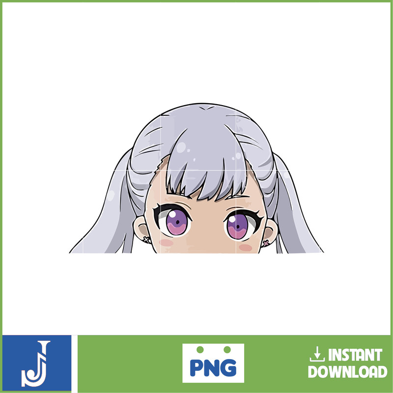 Anime Peeking Premium Graphic Design, Cute , Cool, Anime PNG, Print on Demand, Stickers, Anime Peeker (15).jpg
