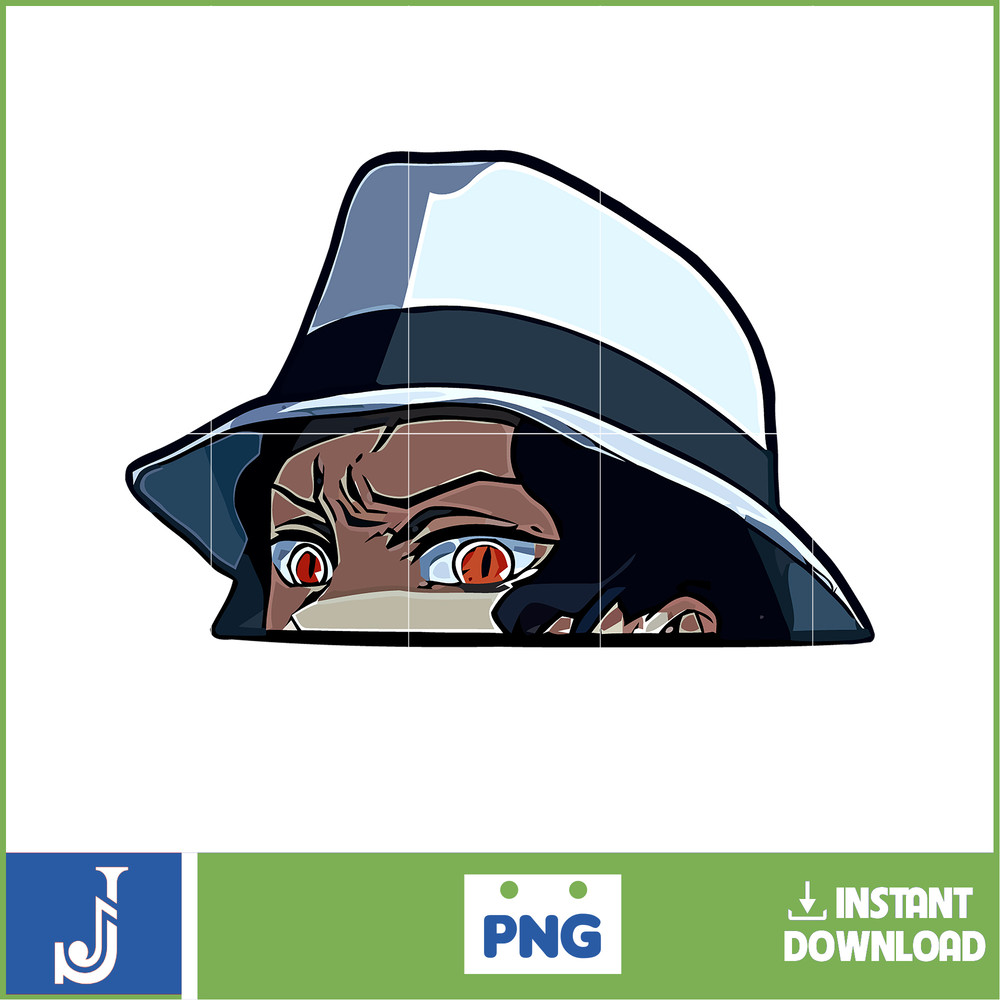 Anime Peeking Premium Graphic Design, Cute , Cool, Anime PNG, Print on Demand, Stickers, Anime Peeker (22).jpg