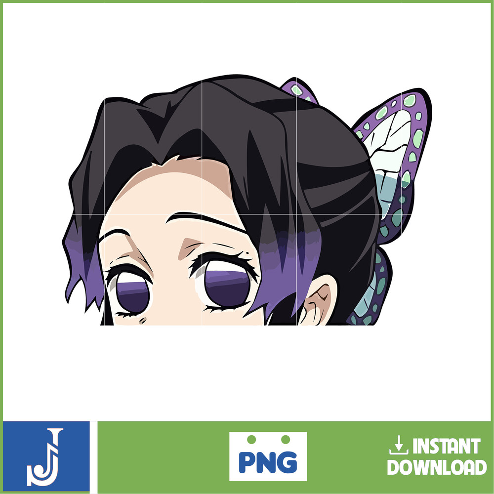 Anime Peeking Premium Graphic Design, Cute , Cool, Anime PNG, Print on Demand, Stickers, Anime Peeker (29).jpg