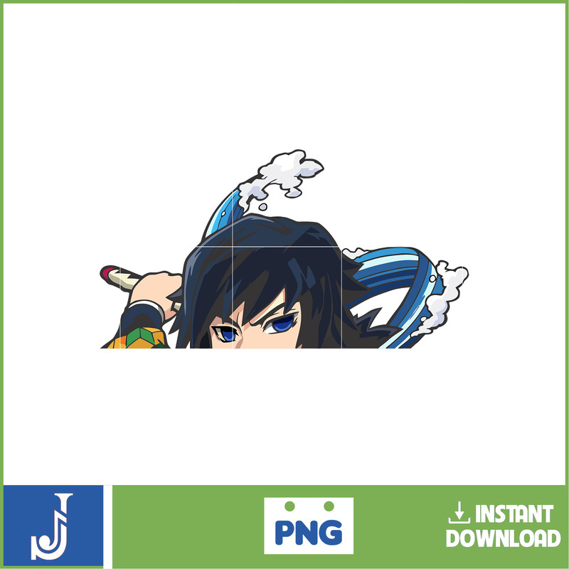 Anime Peeking Premium Graphic Design, Cute , Cool, Anime PNG, Print on Demand, Stickers, Anime Peeker (33).jpg