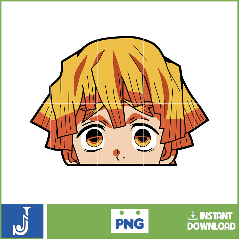 Anime Peeking Premium Graphic Design, Cute , Cool, Anime PNG, Print on Demand, Stickers, Anime Peeker (34).jpg